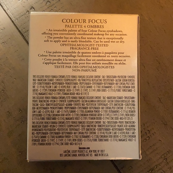 Lancôme Colour Focus Palette 4 Ombres - Picture 3 of 7